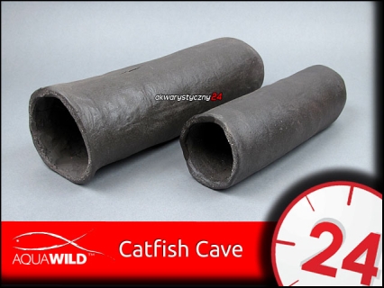 AQUAWILD CATFISH CAVE (Gray) (CGG009) - Grota ceramiczna dla sumów i zbrojników