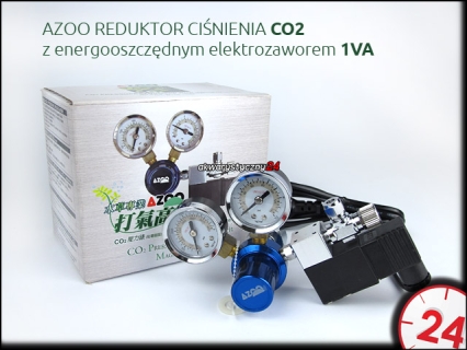 AZOO REDUKTOR CIŚNIENIA CO2 z energooszczędnym elektrozaworem 1VA (AZ19002)
