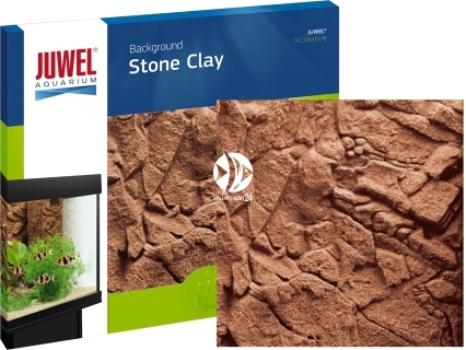 JUWEL Tło Stone Clay (86932) - Płaskie tło imitujące ściankę glinianą o wymiarach 60x55cm do akwarium