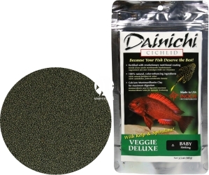 DAINICHI Cichlid Veggie Deluxe Sinking (12401) - Pokarm specjalny dla pielęgnic roślinożernych