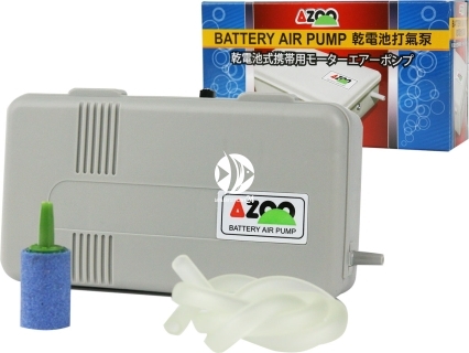 AZOO Battery Air Pump (AZ15001) - Pompka na baterię z wężykiem i kamieniem napowietrzającym w komplecie