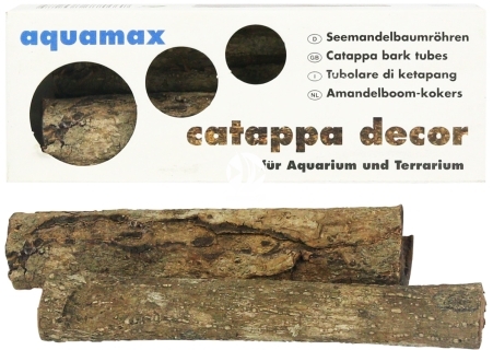 AQUAMAX Catappa Decor XL (027) - Rurka z kory migdałecznika morskiego XL do akwariów i terrariów