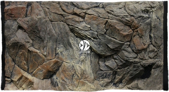 ATG Tło Standard (ST50x30) - Tło uniwersalne do akwarium, zawiera motywy skał i korzeni