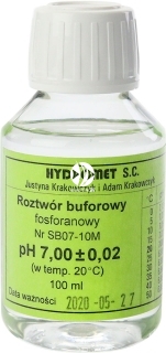 Hydromet Roztwór buforowy pH 7 100 ml (SB07-10M) - Płyn do kalibracji sond pH