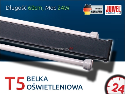 JUWEL Belka Oświetleniowa High-Lite T5 (46360) - Belka oświetleniowa High-Lite T5 z dwiema świetlówkami High-Lite Day