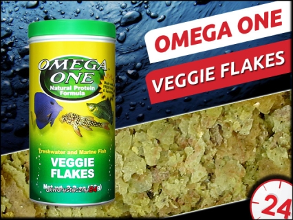 OMEGA ONE Veggie Flakes - Pokarm w płatkach dla ryb roślinożernych