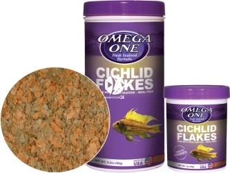 OMEGA ONE Cichlid Flakes (01331) - Pokarm w płatkach dla pielęgnic