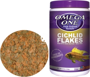 OMEGA ONE Cichlid Flakes (01431) - Pokarm w płatkach dla pielęgnic