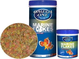 OMEGA ONE Garlic Marine Flakes (01381) - Pokarm w płatkach dla ryb morskich