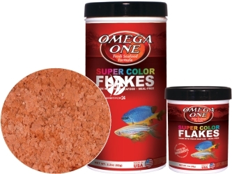 OMEGA ONE Super Color Flakes (91481) - Pokarm wybarwiający w płatkach dla ryb tropikalnych