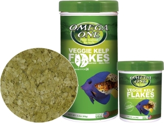 OMEGA ONE Veggie Kelp Flakes (91321) - Pokarm w płatkach dla ryb roślinożernych