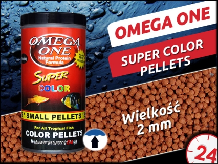 OMEGA ONE Super Color Pellets Small Floating (93481) - Pływający pokarm wybarwiający w granulacie dla ryb tropikalnych