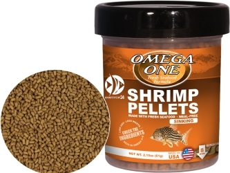OMEGA ONE Shrimp Pellets (03391) - Tonący pokarm w granulkach dla ryb mięsożernych i dennych