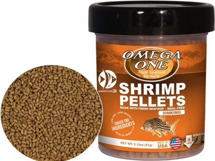 OMEGA ONE Shrimp Pellets (03291) - Tonący pokarm w granulkach dla ryb mięsożernych i dennych