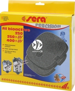 SERA Gąbka czarna (30633) - Komplet 2 czarnych gąbek filtracyjnych do filtrów BioActive 250/250+UV/400/400+UV