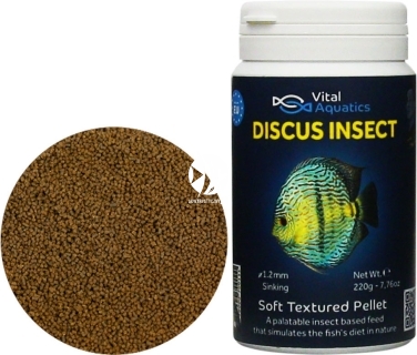 VITAL AQUATICS (Termin: 31.12.2021) Discus Insect 220g - Tonący pokarm z owadami dla paletek