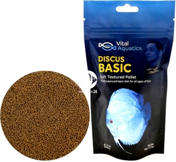 VITAL AQUATICS (Termin: 31.12.2021) Discus Basic 90g - Tonący pokarm w granulkach dla paletek