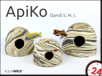 AQUAWILD ApiKo (Sand) (CKS0M0) - Ceramiczny kokos dla pielęgniczek i mniejszych pielęgnic