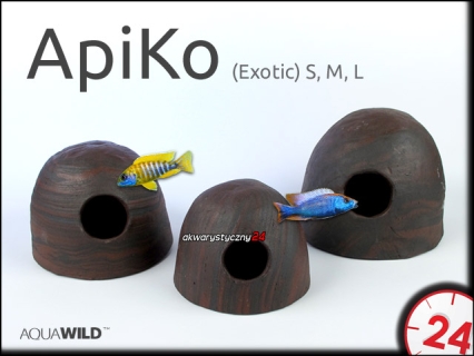 AQUAWILD ApiKo (Exotic) (CKE0D0) - Ceramiczny kokos dla pielęgniczek i mniejszych pielęgnic