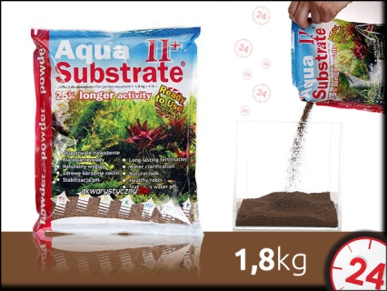 AQUA ART AQUA SUBSTRATE II+ 1,8 kg Powder (brązowe) - Ekonomiczne podłoże do akwarium roślinnego