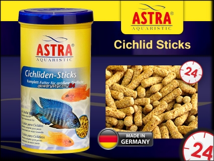 Cichlid Sticks (281-110741) - Odżywcze pałeczki dla pielęgnic i większych ryb ozdobnych.