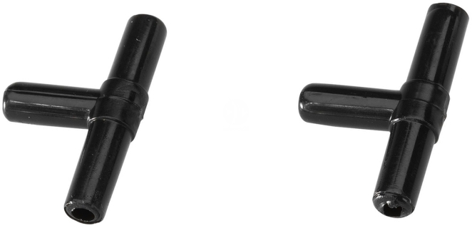 AQUA DELLA Trójnik na wąż 6/4mm (2 sztuki) (223-103135) - Rozdzielacz powietrza z pompki napowietrzającej na dwa wyjścia