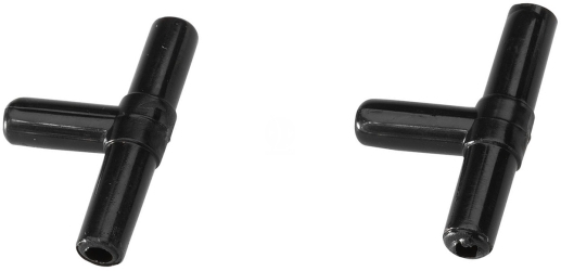 AQUA DELLA Trójnik na wąż 6/4mm (2 sztuki) (223-103135) - Rozdzielacz powietrza z pompki napowietrzającej na dwa wyjścia