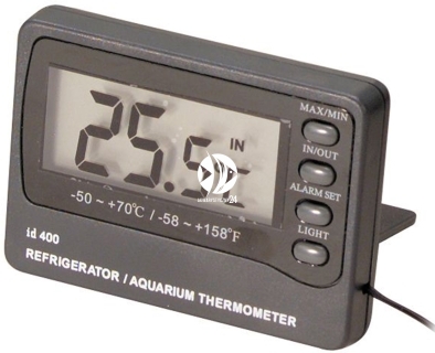 AQUA DELLA Termometr Elektroniczny z Alarmem (227-103883) - Umożliwia programowanie temperatury minimalnej i maksymalnej