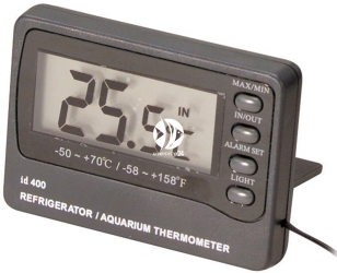 AQUA DELLA Termometr Elektroniczny z Alarmem (227-103883) - Umożliwia programowanie temperatury minimalnej i maksymalnej