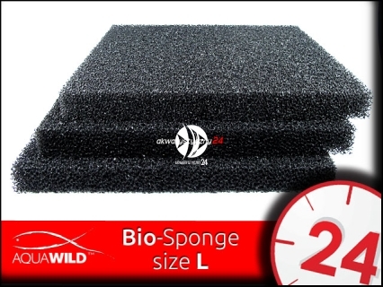 AQUAWILD Bio-Sponge L - 10PPI (BIOSL255) - Gruba gąbka filtracyjna o o perfekcyjnej przepuszczalnej strukturze.