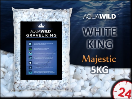 AQUAWILD White King (AQWK5) - Naturalny żwir do akwarium w kolorze białym