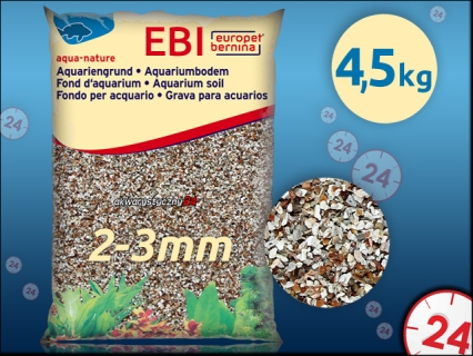 EBI Żwir kasztanowo-biały 2-3mm 4,5kg (257-110577) - Naturalne podłoże do akwarium, nie zmienia parametrów wody.