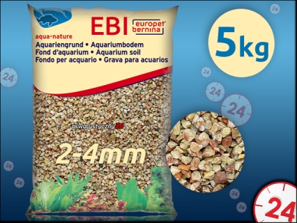 EBI Żwir Monaco 2-4mm 5kg (257-110584) - Naturalne podłoże do akwarium, nie zmienia parametrów wody.