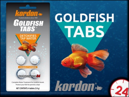 KORDON GOLDFISH TABS (39116) - Musujące tabletki do uzdatniania wody dla złotych rybek
