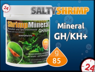 SALTY SHRIMP Shrimp Mineral GH/KH+ - Sól do podnoszenia GH/KH i mineralizacji wody miękkiej w krewetkariach.
