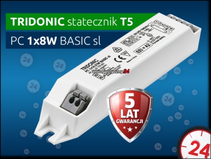 TRIDONIC Statecznik Elektroniczny T5 1x4-13W PC BASIC sl (24138834) - Obsługuje świetlówkę 8W