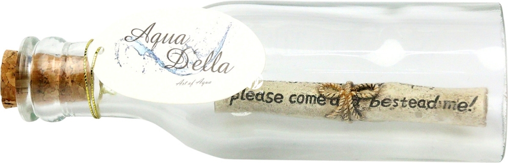AQUA DELLA Drift Bottle 1 (234-425374) - Tonąca butelka z listem w środku, dekoracja do akwarium