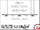 CEAB SLIDE&Led SLX120MB 3x30W+4x5W 15000K+Blue 118cm (SLX120MB) - Energooszczędne, modułowe oświetlenie Led do akwarium rafowego.