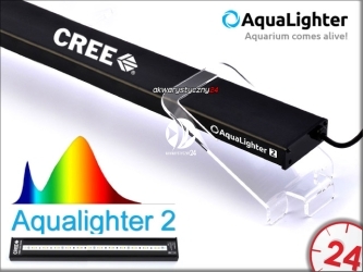 AQUALIGHTER 2 Czarny 30cm (Freshwater) (82311) - Oświetlenie Led do akwarium słodkowodnego na diodach Cree