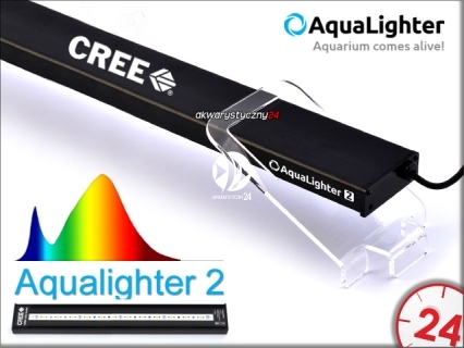 AQUALIGHTER 2 Czarny 60cm (Freshwater) (82341) - Oświetlenie Led do akwarium słodkowodnego na diodach Cree