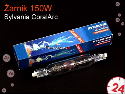 SYLVANIA CoralArc 150W (0021040) - ŻARNIK HQI (Trzonek RX7S) 20000K, 5400lm