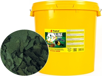 TROPICAL Spirulina Super Forte - Roślinny pokarm płatkowy z wysoką zawartością spiruliny (36%)