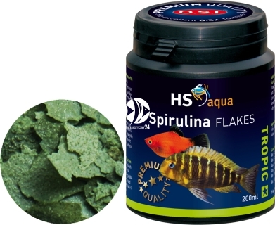 O.S.I. Spirulina Flakes (0030162) - Pływająco tonący pokarm (spirulina) w płatkach