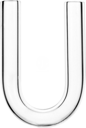 Szklana U-rurka 18mm (202-02) - Do zastosowania nad krawędzią szyby akwarium