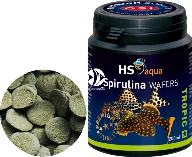 O.S.I. Spirulina Wafers (0030190) - Wolno tonący pokarm (spirulina) dla glonojadów, sumików, itp