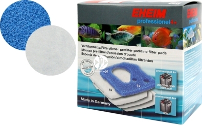 EHEIM Komplet Gąbek (2617710) - Wkłady filtracyjne do filtra Eheim Professionel 4+ 2271, 2273, 2275, 2371, 2373, 2274 (biała + niebieska).