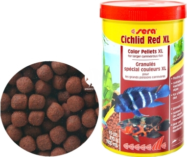 SERA Cichlid Red XL 1000ml (00214) - Pokarm podstawowy dla większych pielęgnic mięsożernych