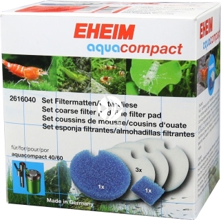 EHEIM Zestaw Wkładów (2616040) - Zestaw wkładów do filtrów aquacompact 40/60