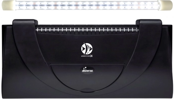 DIVERSA Pokrywa Aristo LED 50x25cm (1x8W) (117387) - Obudowa do akwarium z oświetleniem LED z tworzywa sztucznego