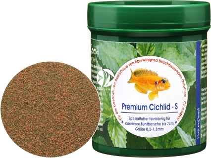 NATUREFOOD Premium Cichlid (37110) - Wolno tonący pokarm dla afrykańskich pielęgnic wszystkożernych i mięsożernych.